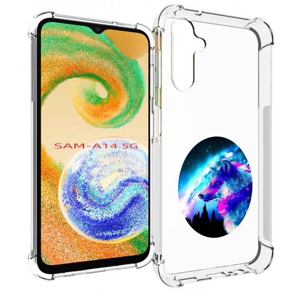 

Чехол MyPads голубой волк для Samsung Galaxy A14 5G, Прозрачный, Tocco