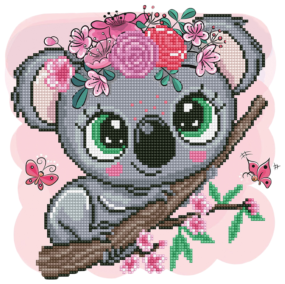 

Алмазная живопись Фрея «Коала Фрида» 30x30 см
