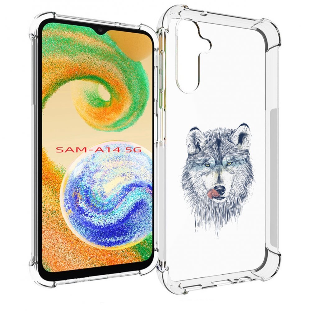

Чехол MyPads голодгый волк для Samsung Galaxy A14 5G, Прозрачный, Tocco