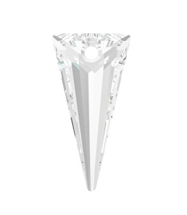 фото Подвески swarovski crystal 18x9 мм 2 шт белые