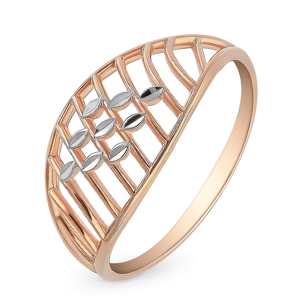 

Кольцо женское из красного золота без вставки 585Gold 401005041, р, 401005041