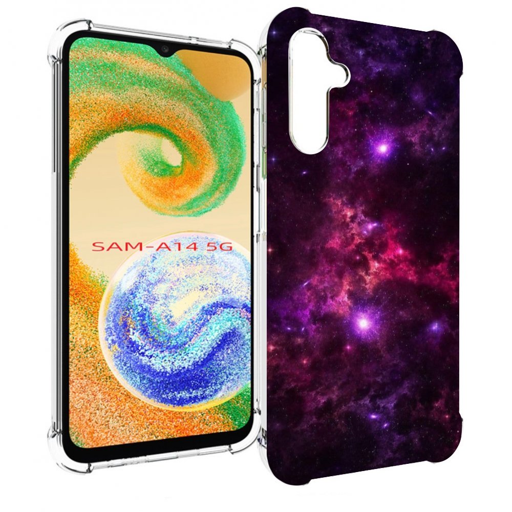 

Чехол MyPads фиолетовый-космос-с-облаками для Samsung Galaxy A14 5G, Прозрачный, Tocco
