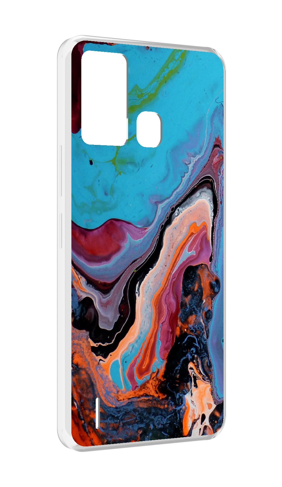 

Чехол MyPads смешанные краски для ITEL S16 / ITEL Vision 1 Pro, Прозрачный, Tocco