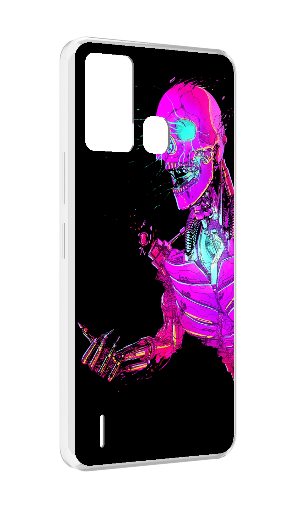 

Чехол MyPads скелет-робот-фиолетовый для ITEL S16 / ITEL Vision 1 Pro, Прозрачный, Tocco