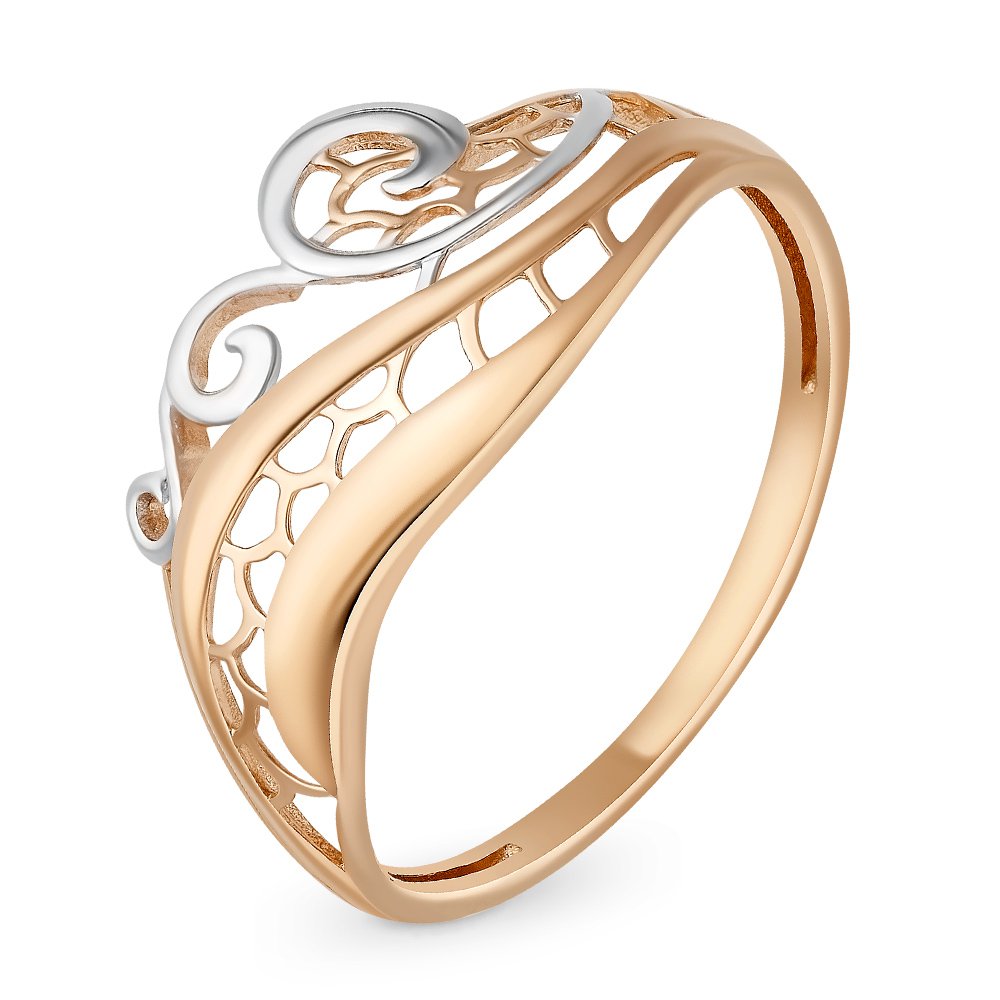 

Кольцо женское из красного золота без вставки 585Gold 401005006, р, 401005006