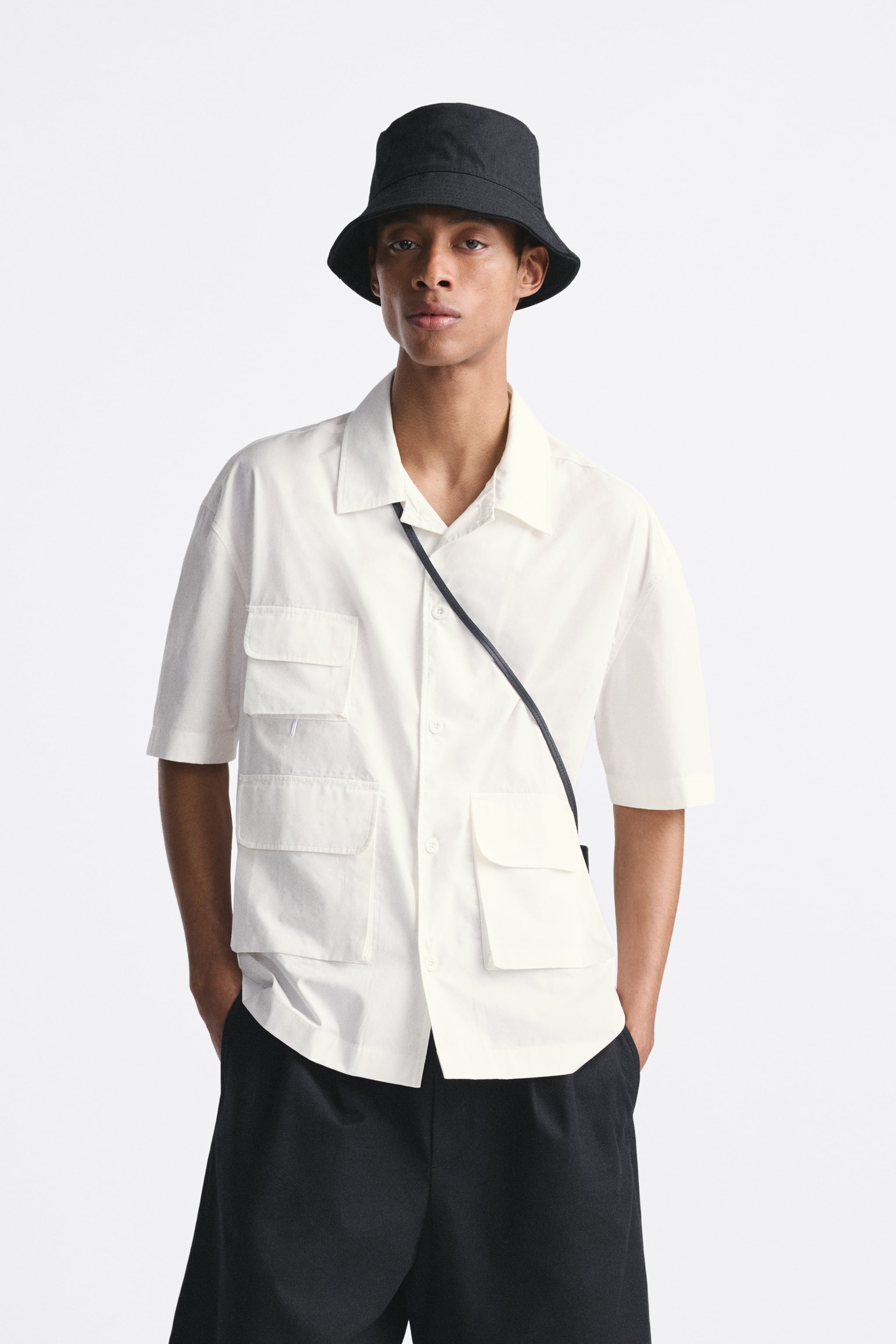 

Рубашка мужская ZARA 06085480 белая S (доставка из-за рубежа), Белый, 06085480