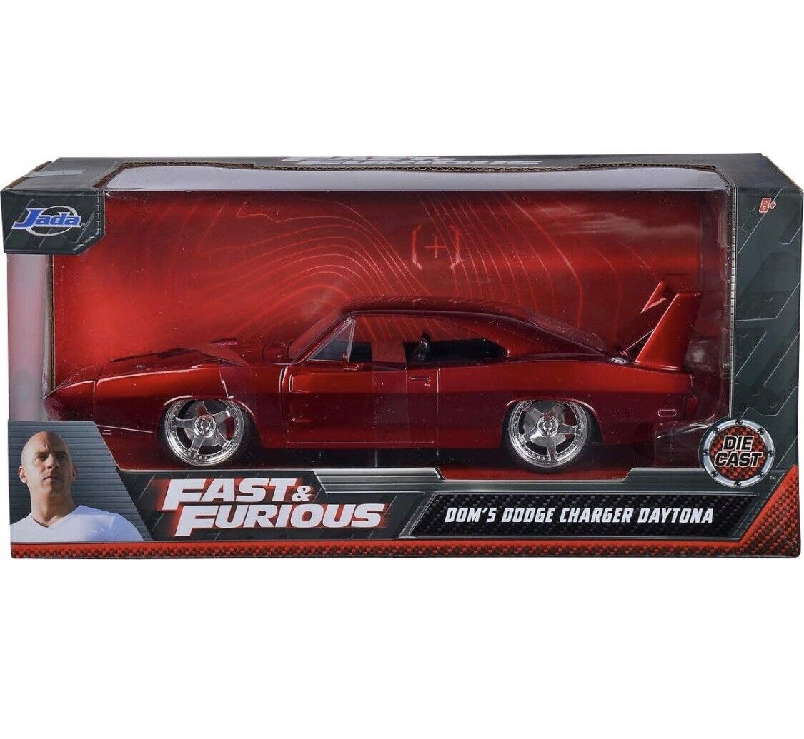 Машина игрушечная игрушечная Iqchina Jada Fast and Furious Dodge Charger Daytona красный