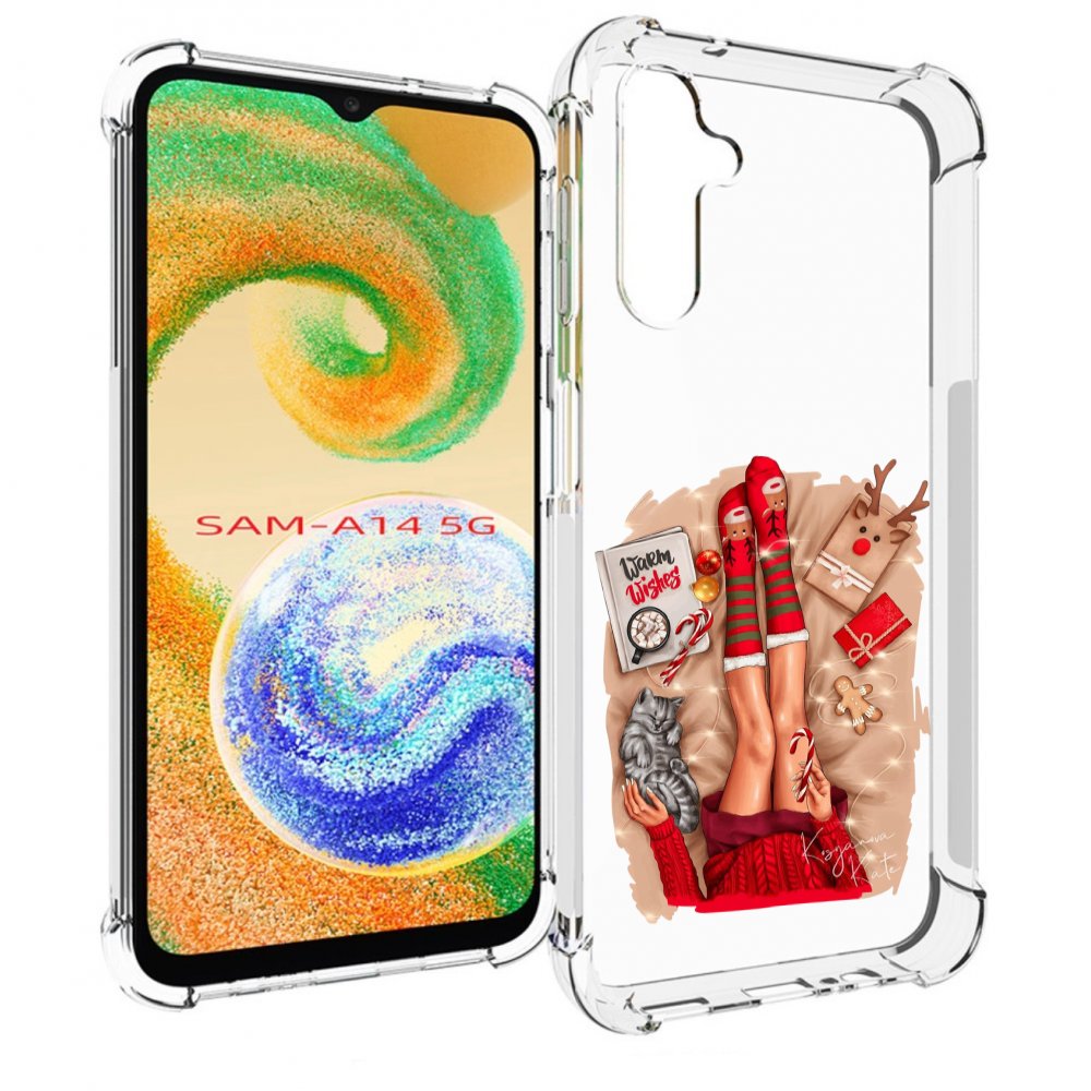 

Чехол MyPads уютный-арт женский для Samsung Galaxy A14 5G, Прозрачный, Tocco