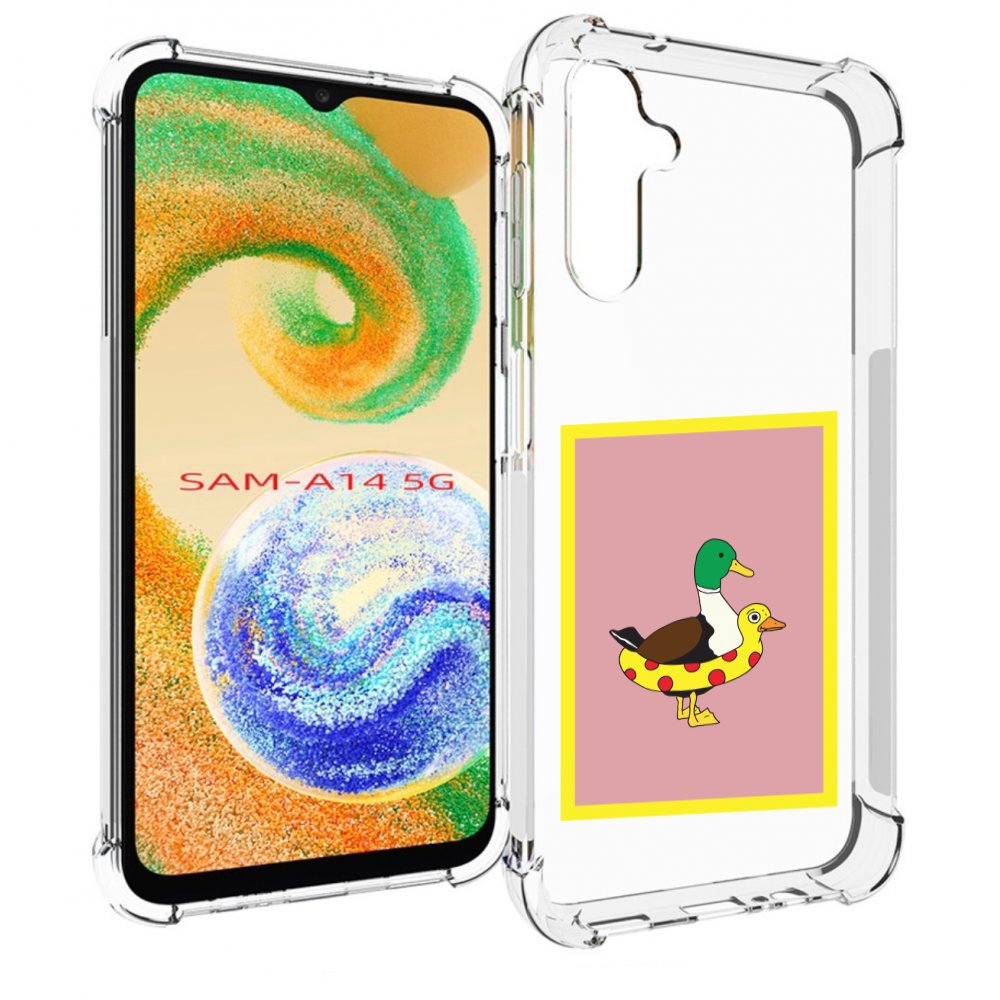 

Чехол MyPads утка в круге надувном для Samsung Galaxy A14 5G, Прозрачный, Tocco