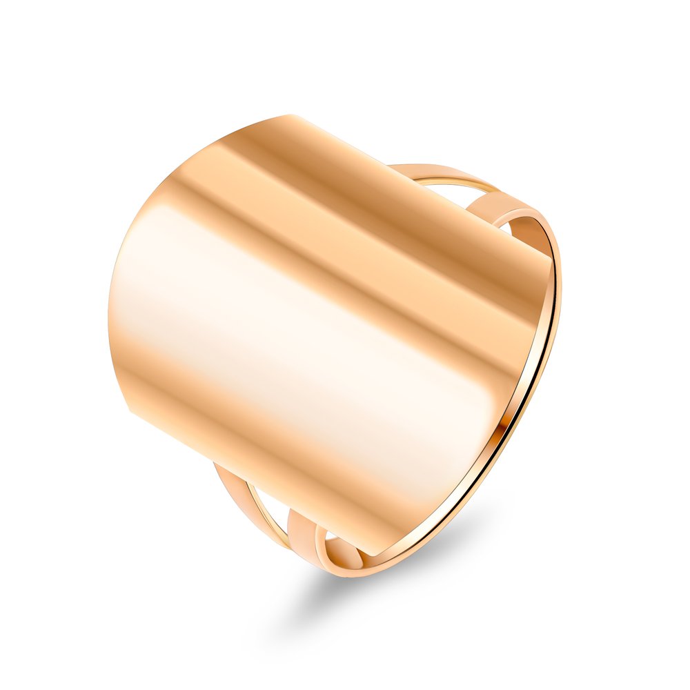

Кольцо женское из красного золота без вставки 585Gold 401004976, р. 18,5, 401004976