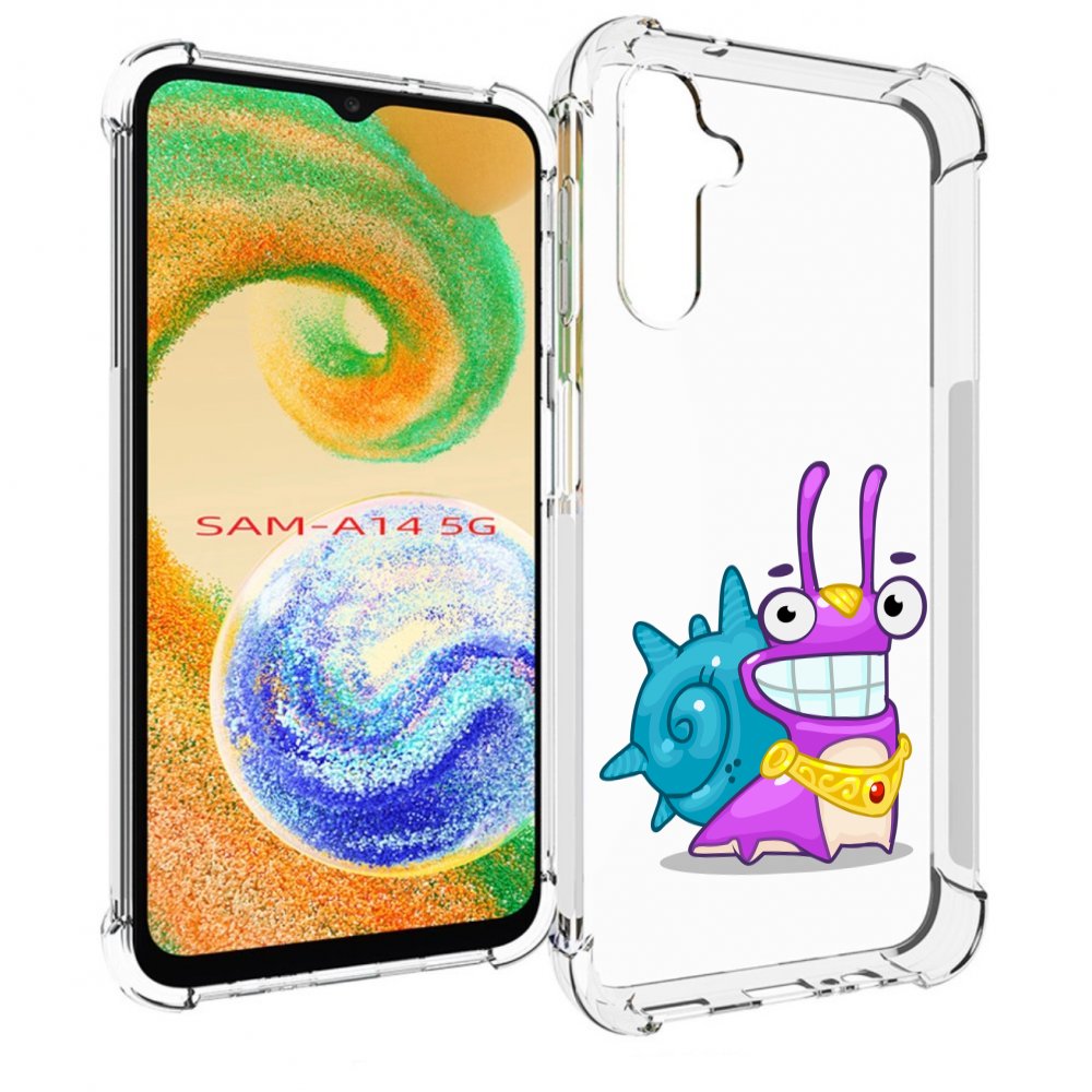 

Чехол MyPads улитка-принц для Samsung Galaxy A14 5G, Прозрачный, Tocco