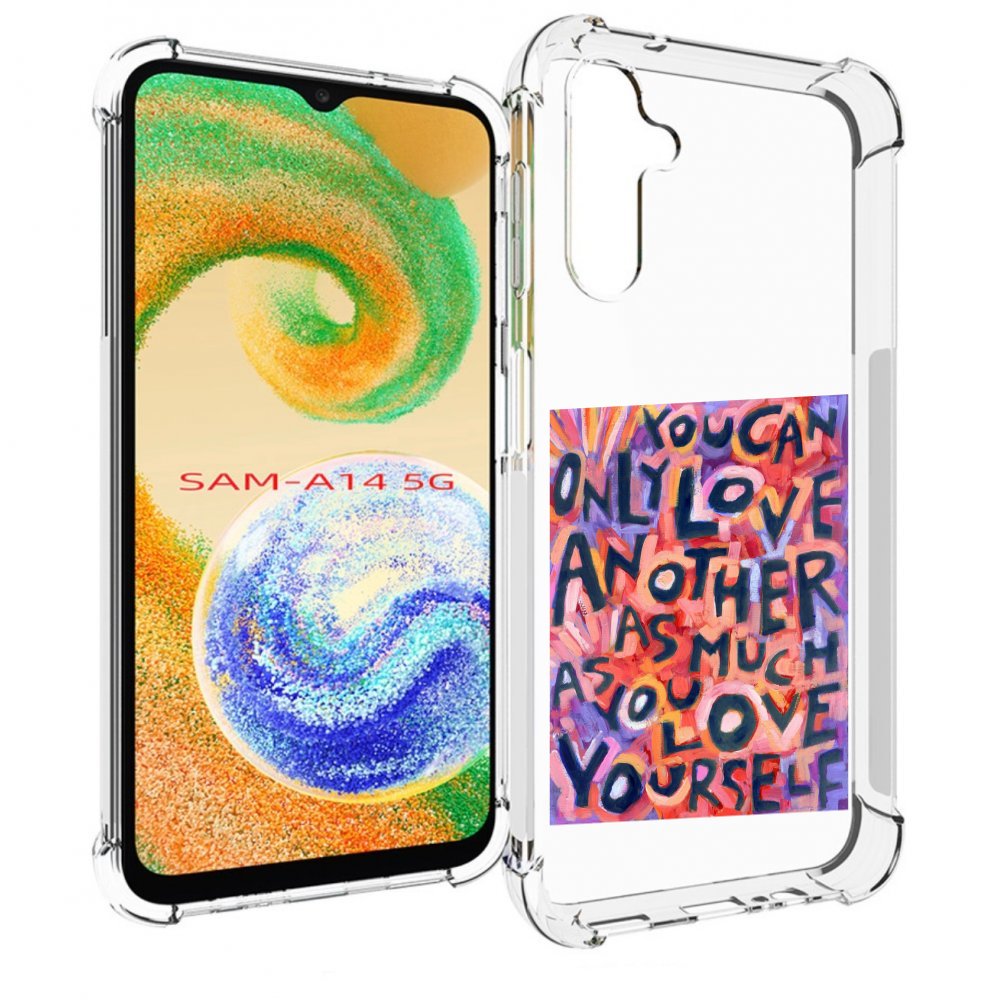 

Чехол MyPads ты-можешь-только-любить для Samsung Galaxy A14 5G, Прозрачный, Tocco