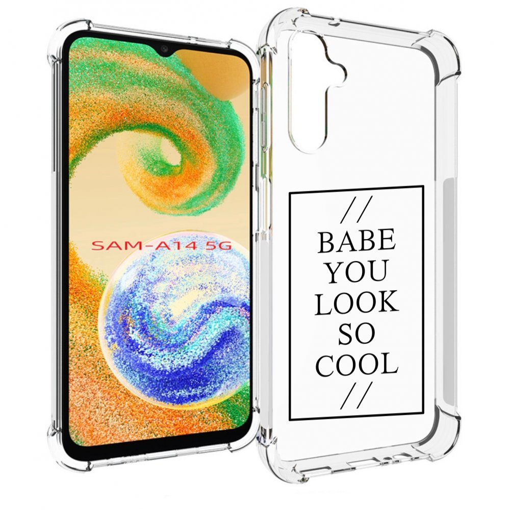 

Чехол MyPads ты-выглядишь-очень-круто для Samsung Galaxy A14 5G, Прозрачный, Tocco
