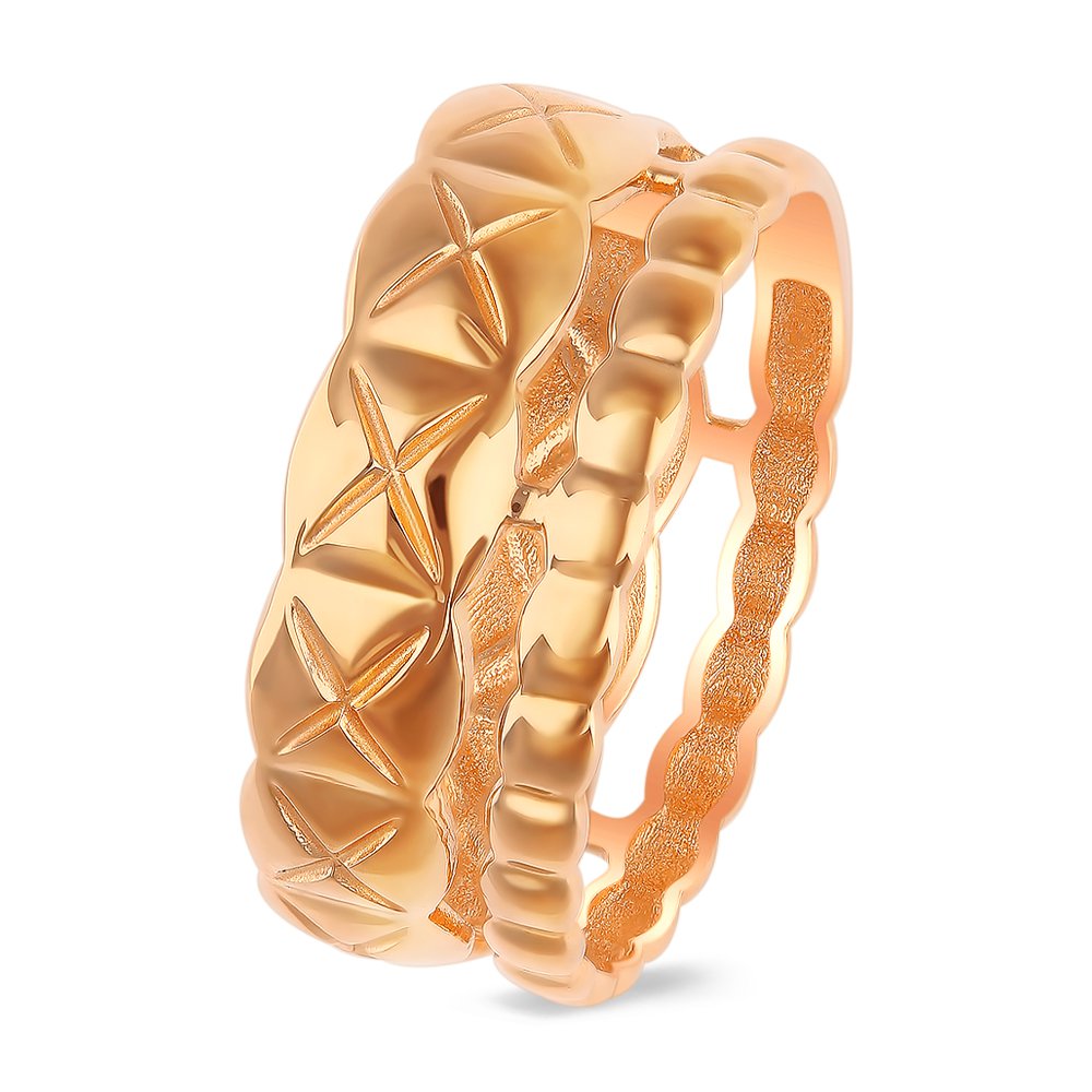 

Кольцо женское из красного золота без вставки 585Gold 401004961, р. 18, 401004961