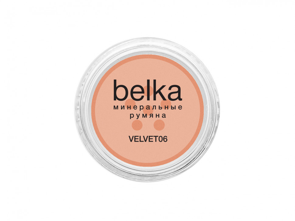 

Минеральные румяна Belka тон Velvet 06