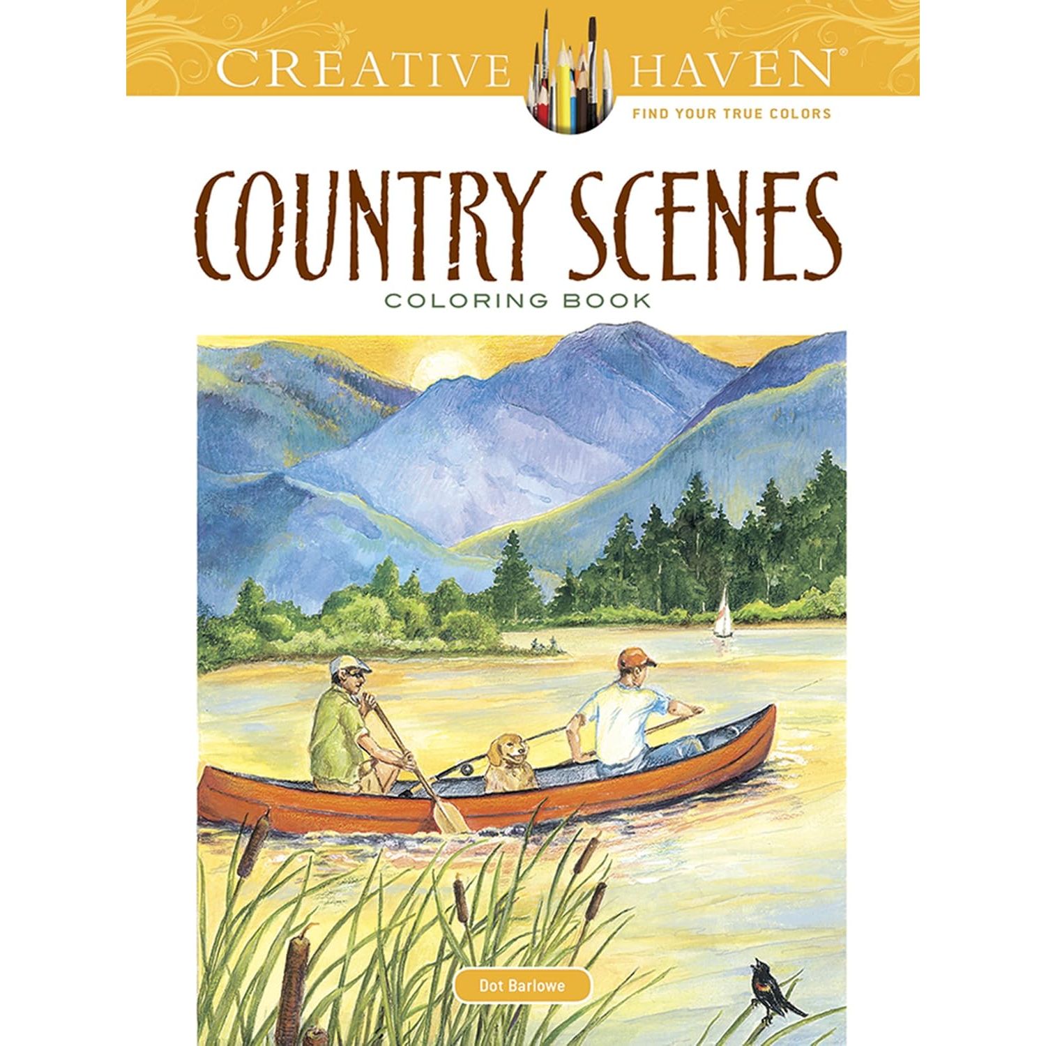 

Creative Haven Country Scenes Coloring Book. Barlowe, Dot