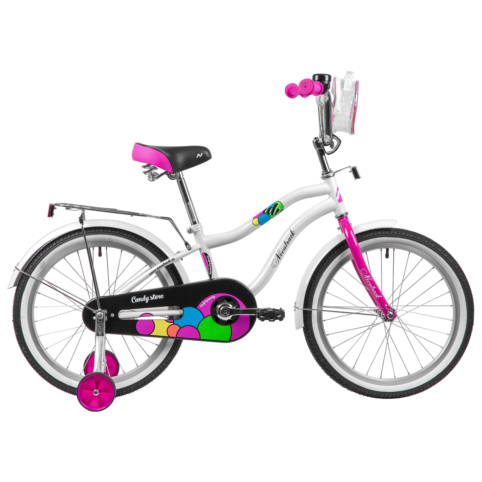 

Велосипед 20 Novatrack CANDY цвет белый