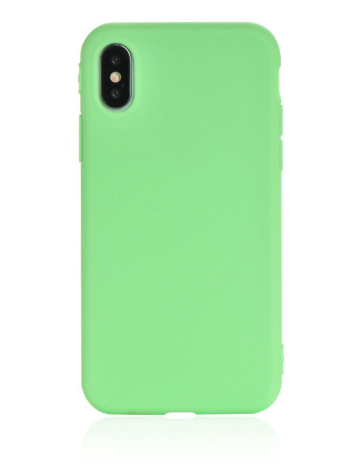 фото Чехол накладка для iphone xs с подкладкой из микрофибры / для айфон хс / синий qvatra