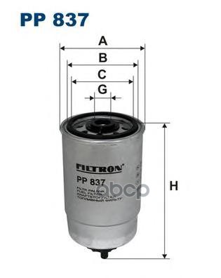 

Фильтр Топливный Filtron Pp837 Filtron арт. PP837