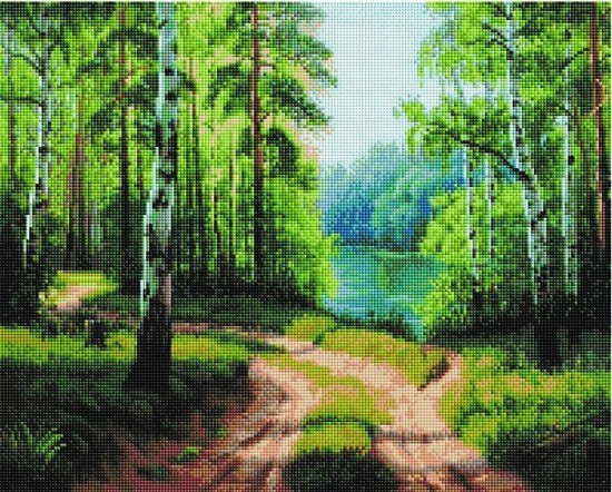

PaintBoy Алмазная вышивка Русский лес UA228, 40x50 см
