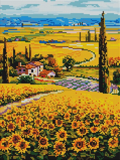 

PaintBoy Алмазная вышивка Поля подсолнечника UB181, 30x40 см
