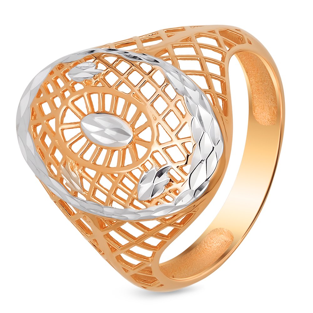 

Кольцо женское из красного золота 585Gold 401004812, р, 401004812