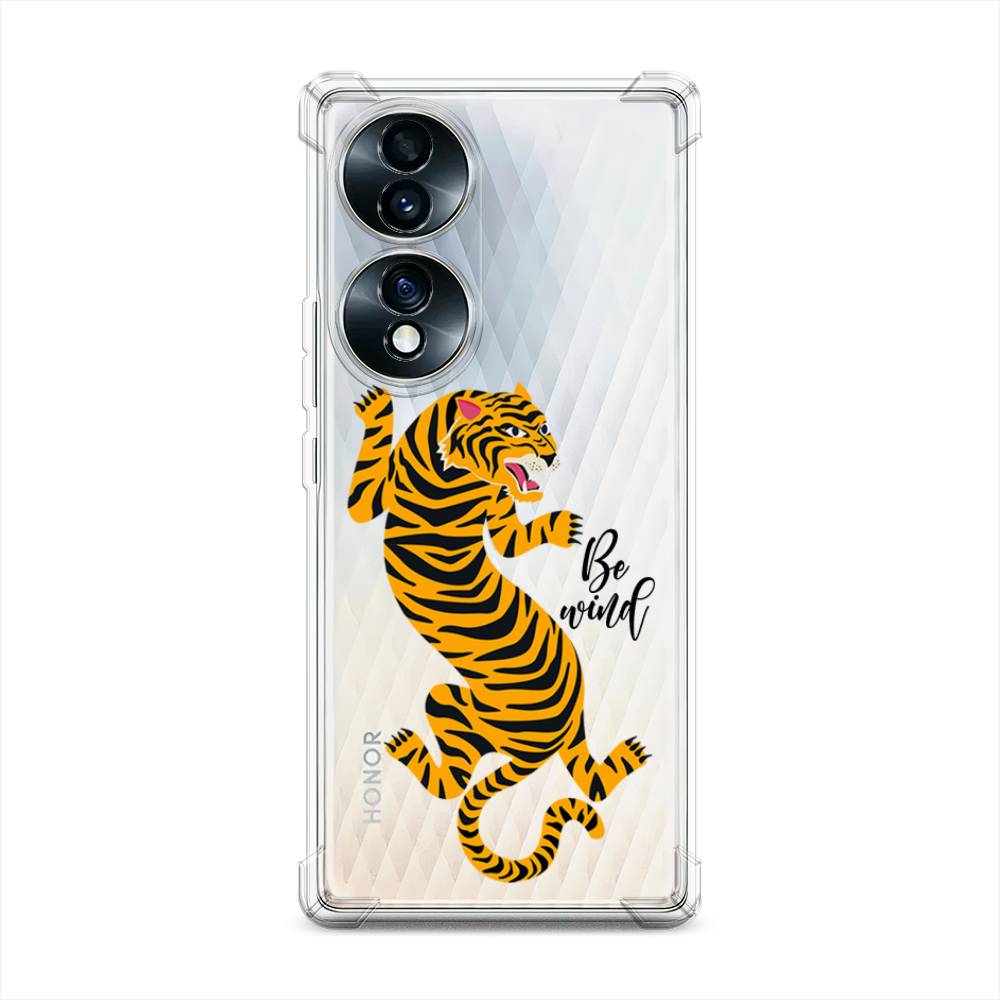 

Чехол Awog на Honor 70 "Tiger be wind", Желтый;черный, 6108251-1