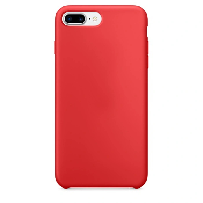 фото Чехол накладка для iphone 8 plus с подкладкой из микрофибры / для айфон 8 плюс / красный qvatra