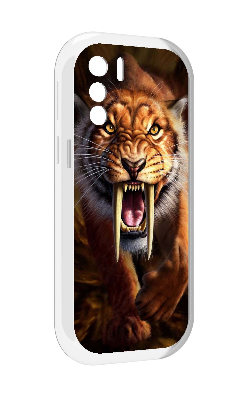 

Чехол MyPads саблезубый злой тигр для UleFone Note 13P, Прозрачный, Tocco