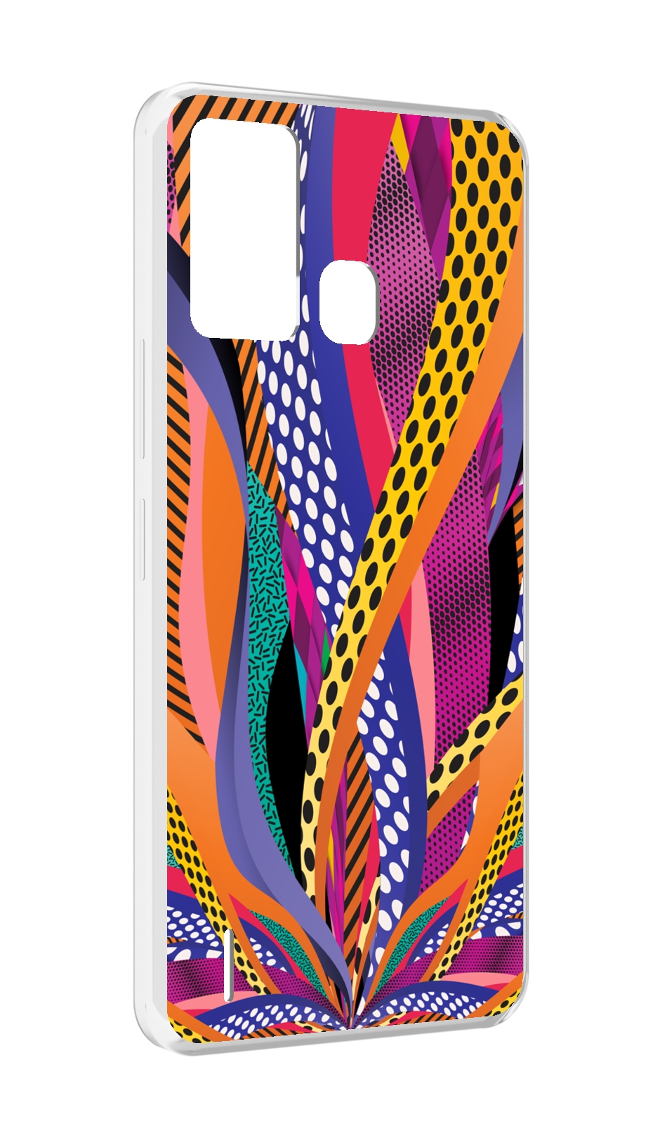 

Чехол MyPads разноцветные щупальца для ITEL S16 / ITEL Vision 1 Pro, Прозрачный, Tocco