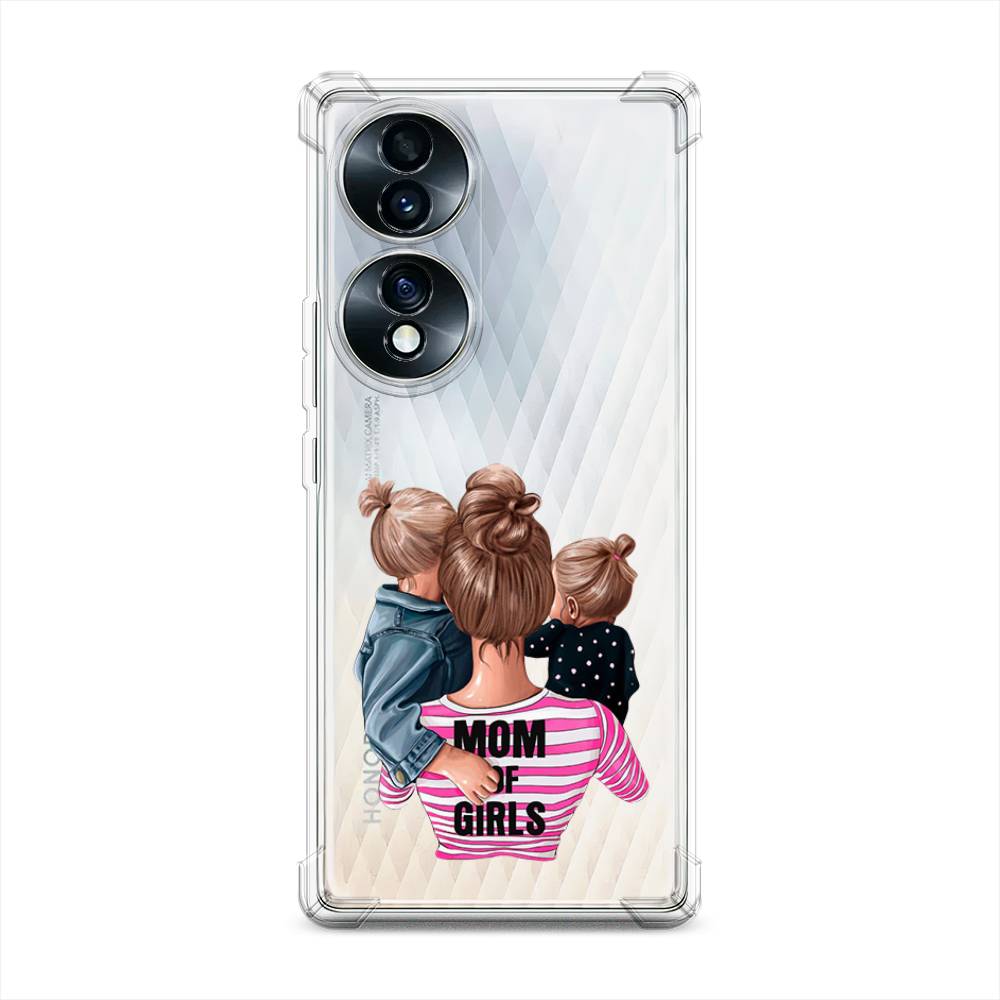 

Чехол Awog на Honor 70 "Mom of Girls", Синий;розовый;черный, 6108251-1