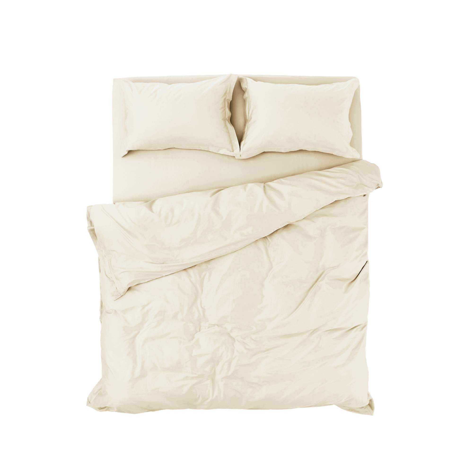 

Пододеяльник из премиум сатина Oyster Gray 135x200, Бежевый, Пододеяльник