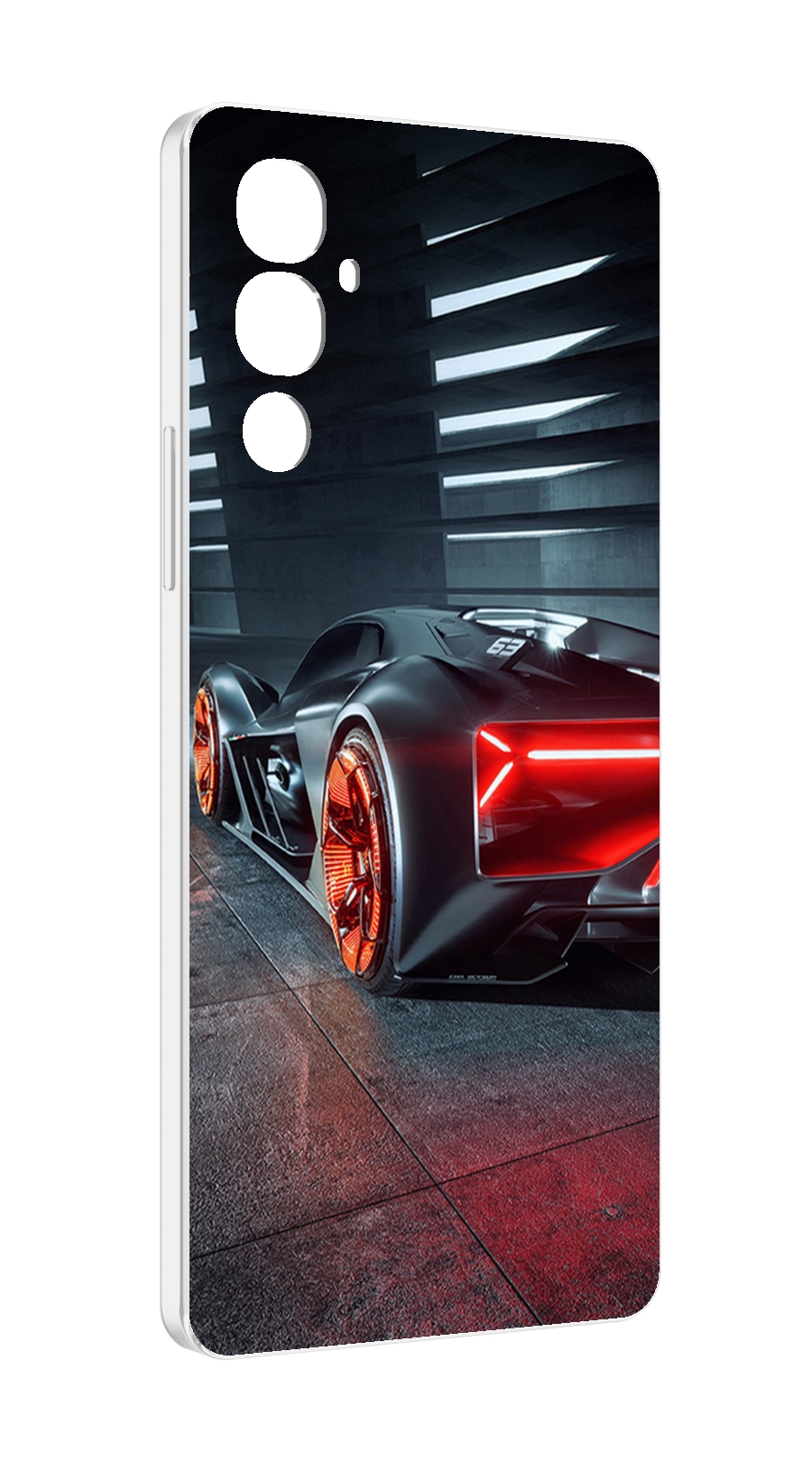

Чехол MyPads Ночной-город мужской для Tecno Pova 4, Прозрачный, Tocco