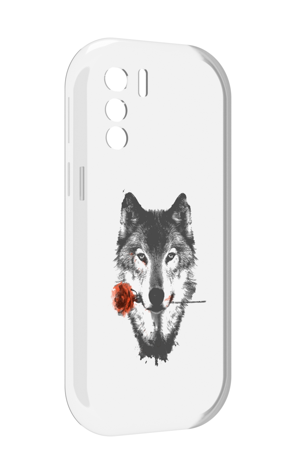 

Чехол MyPads волк с розой для UleFone Note 13P, Прозрачный, Tocco