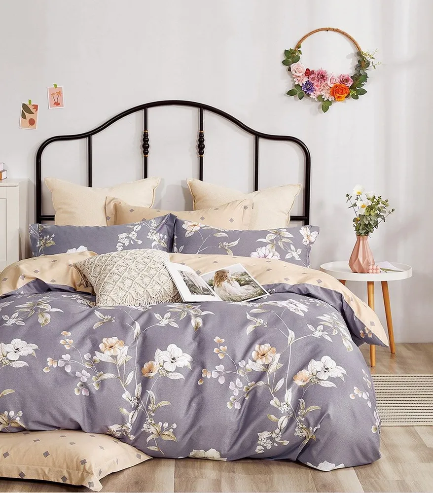 

Комплект постельного белья Guten Morgen Sweet melody grey 200Tc 1,5-сп сатин 70x70см серый