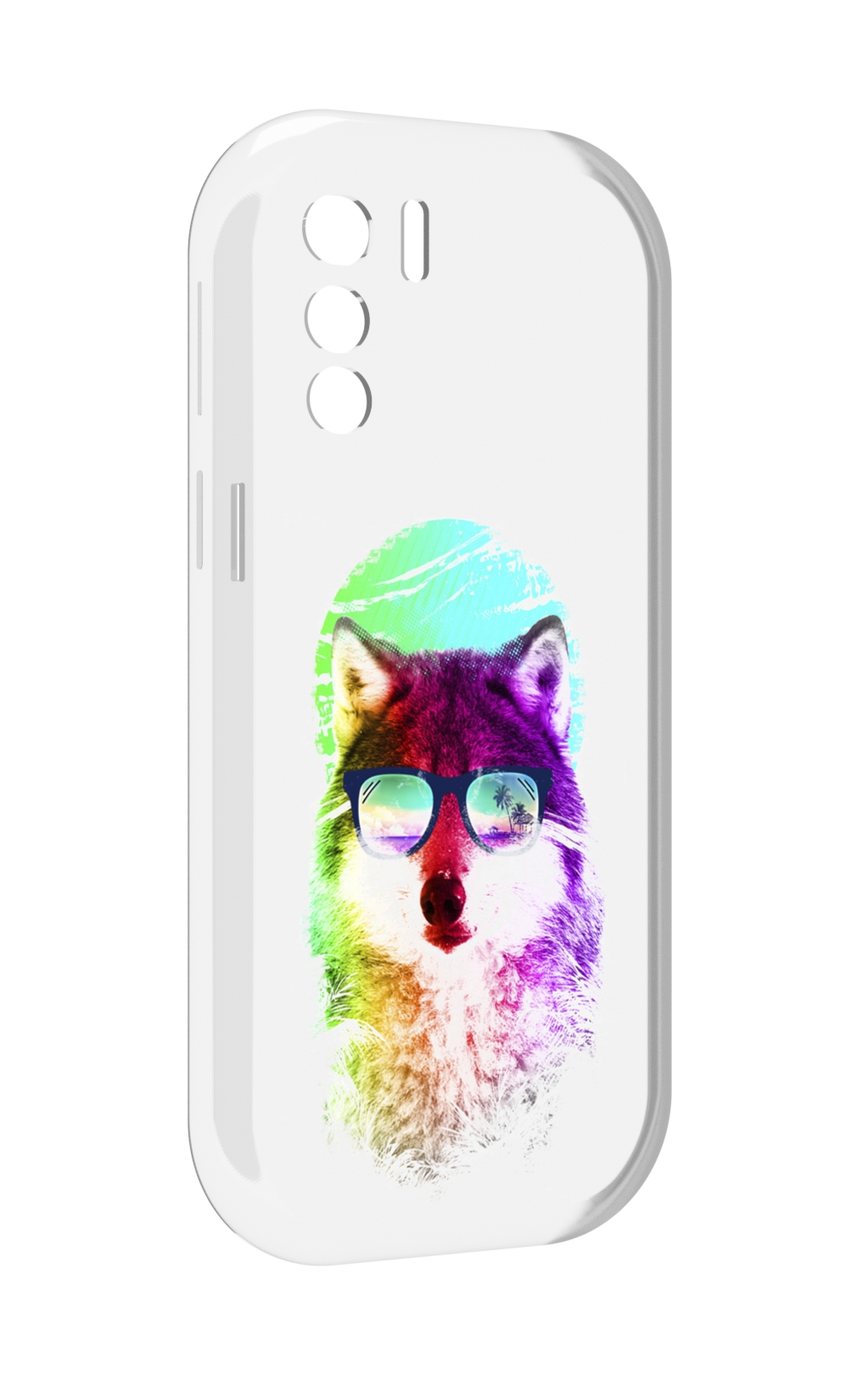 

Чехол MyPads радужный волк детский для UleFone Note 13P, Прозрачный, Tocco