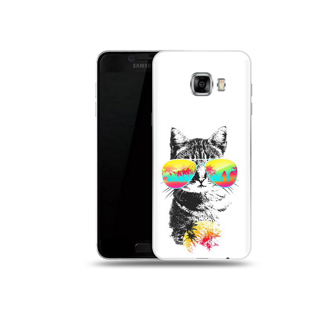 

Чехол MyPads Tocco для Samsung Galaxy C5 (2016) крутой кот, Прозрачный, Tocco