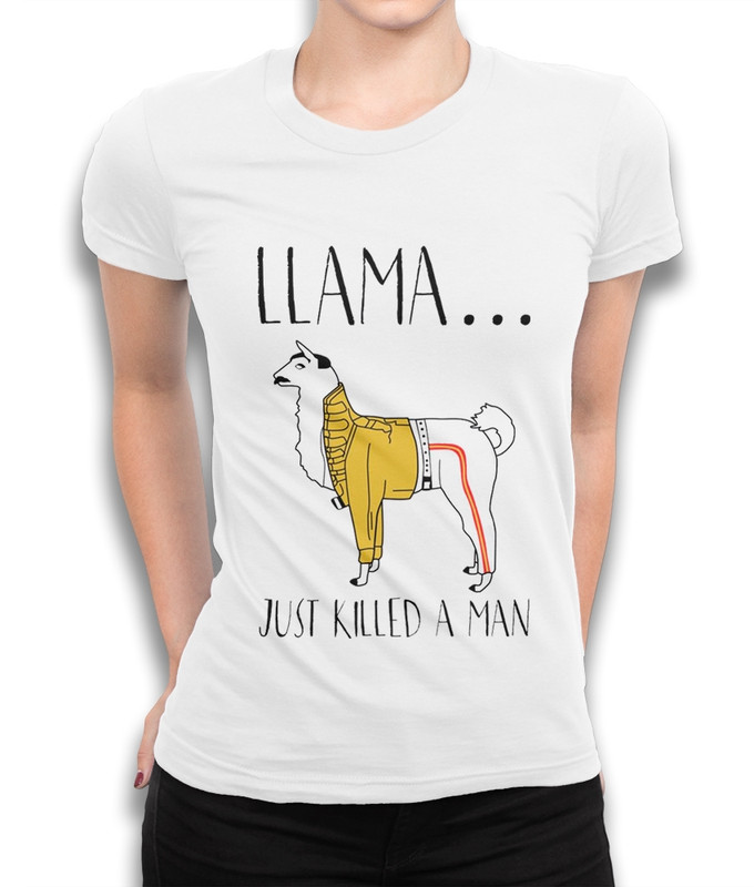 

Футболка женская Dream Shirts Лама Меркьюри - Богемская Рапсодия белая 2XL, Белый, Лама Меркьюри - Богемская Рапсодия