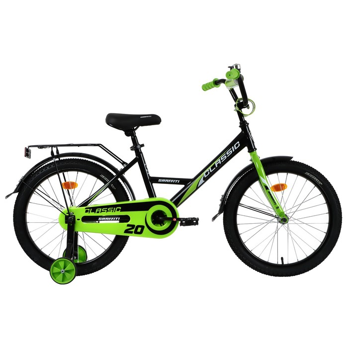 Велосипед 20 Graffiti Classic, цвет черный/зеленый