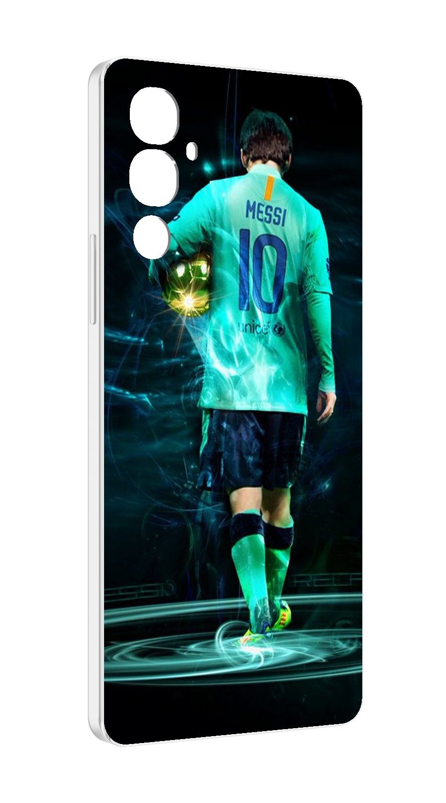 

Чехол MyPads Месси мужской для Tecno Pova 4, Прозрачный, Tocco