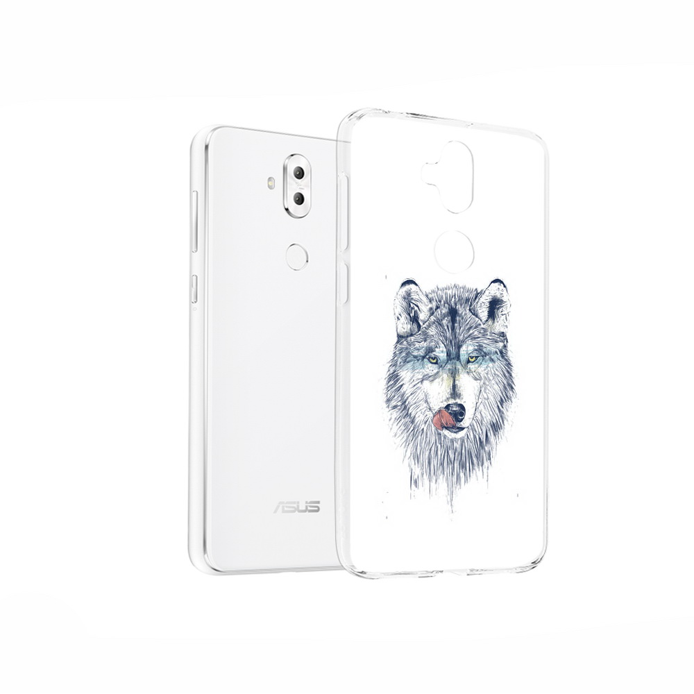 

Чехол MyPads Tocco для Asus ZenFone 5 Lite (ZC600KL) голодгый волк, Прозрачный, Tocco
