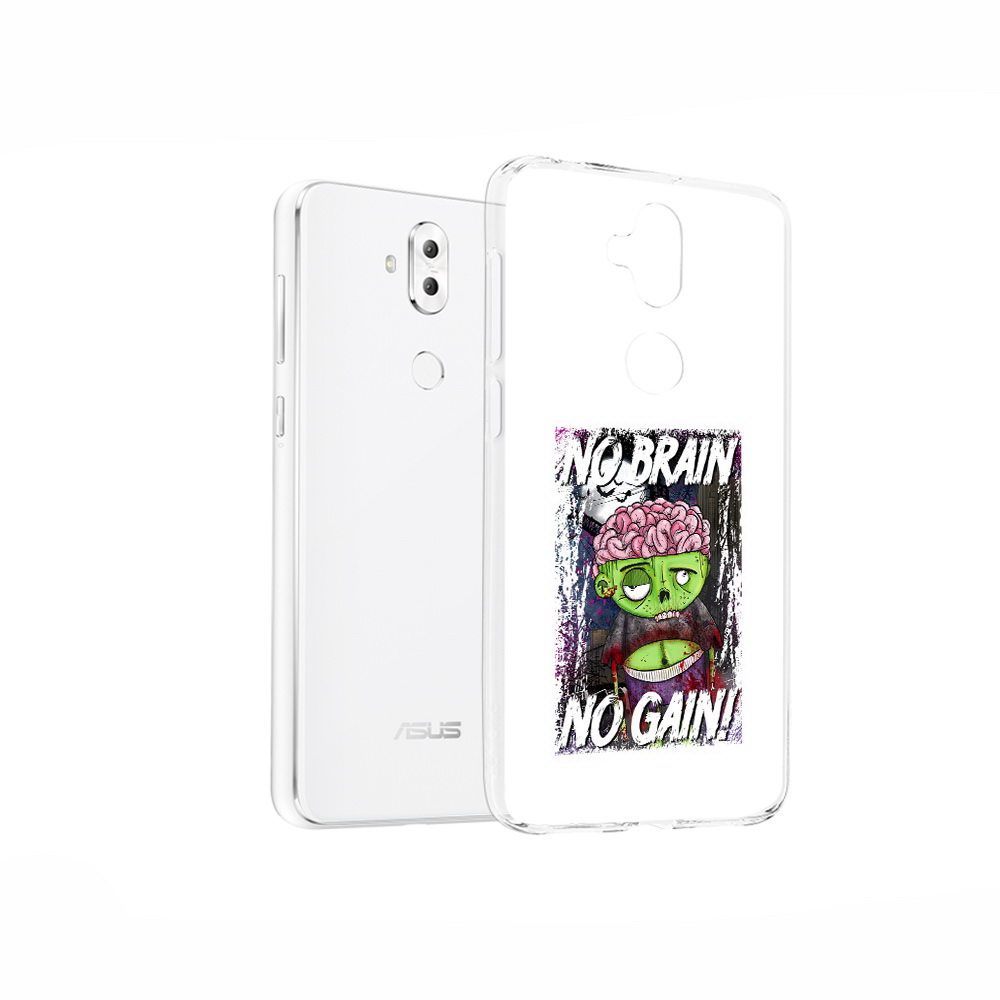 

Чехол MyPads Tocco для Asus ZenFone 5 Lite (ZC600KL) глупый зомби, Прозрачный, Tocco