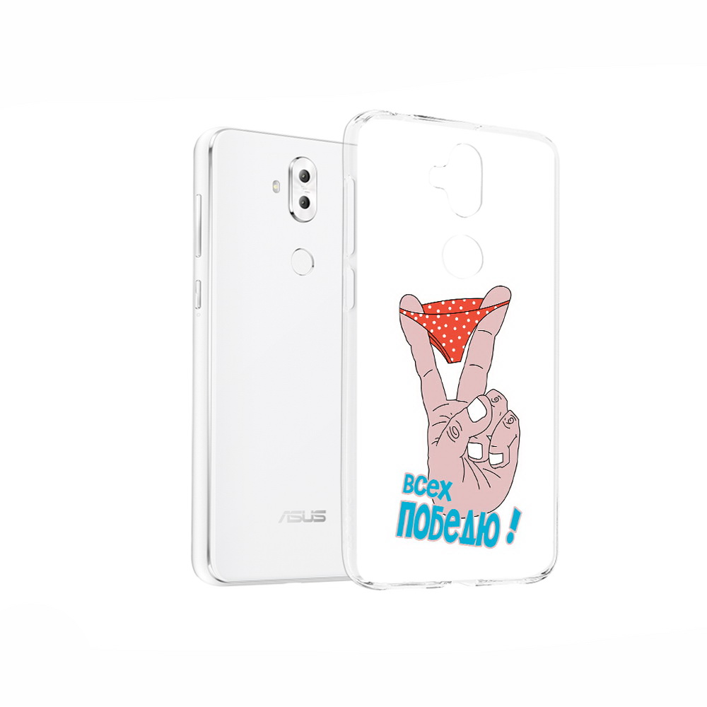 

Чехол MyPads Tocco для Asus ZenFone 5 Lite (ZC600KL) всех победю, Прозрачный, Tocco