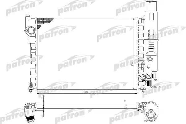 

Радиатор охлаждения двигателя PATRON PRS3030