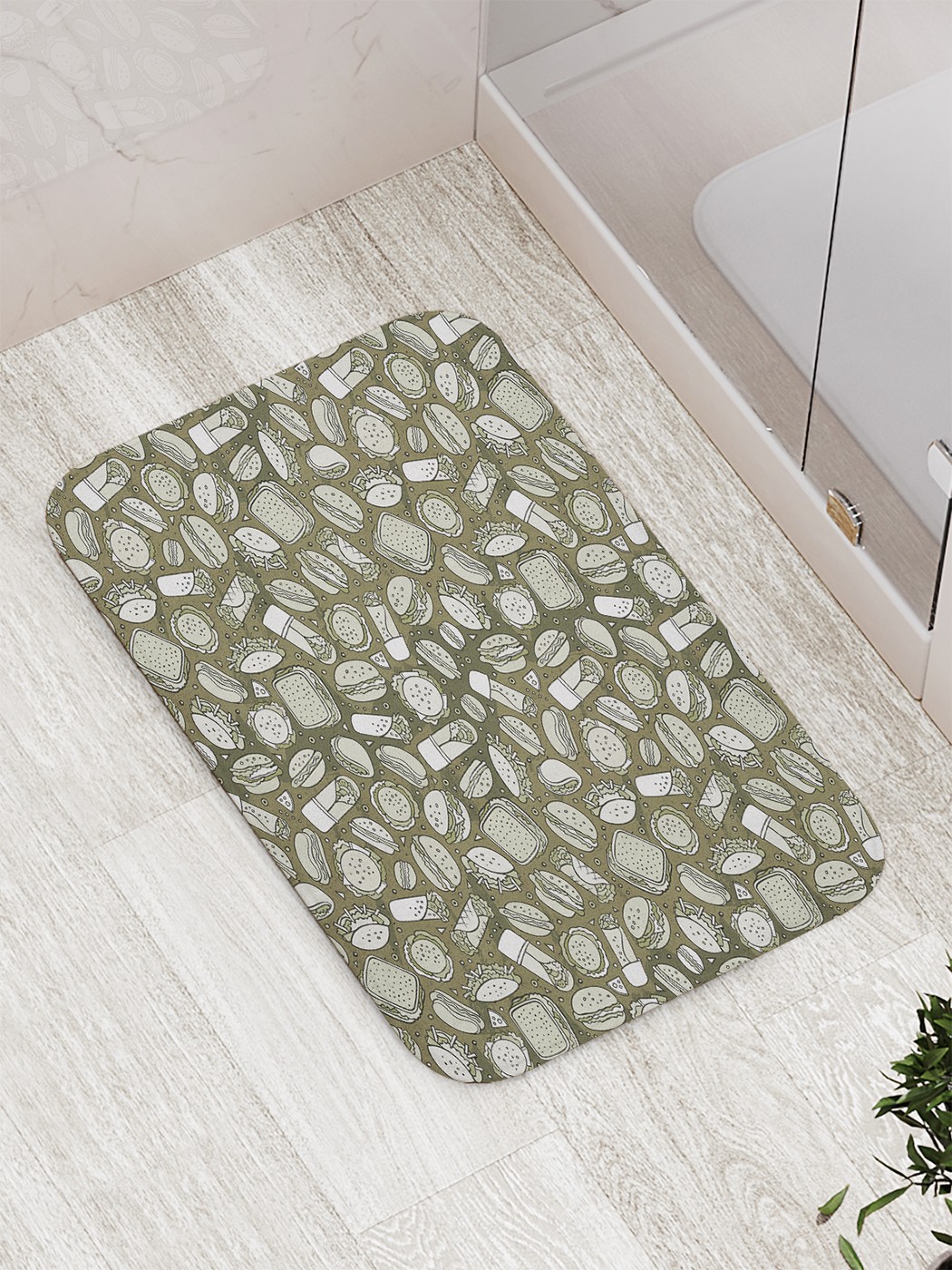 

Коврик противоскользящий для ванной, сауны, бассейна, 77х52 см bath_75678 JoyArty