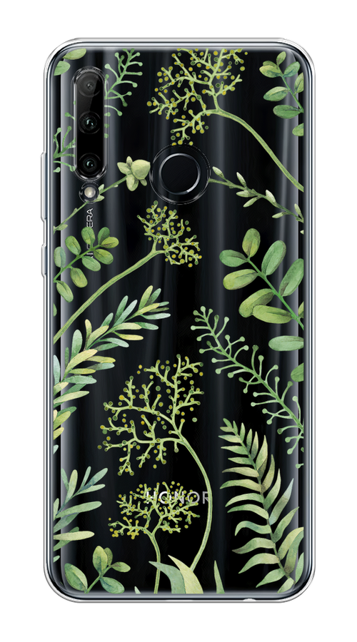 

Чехол на Honor 20e "Green Leaves", Зеленый;прозрачный, 6104150-1