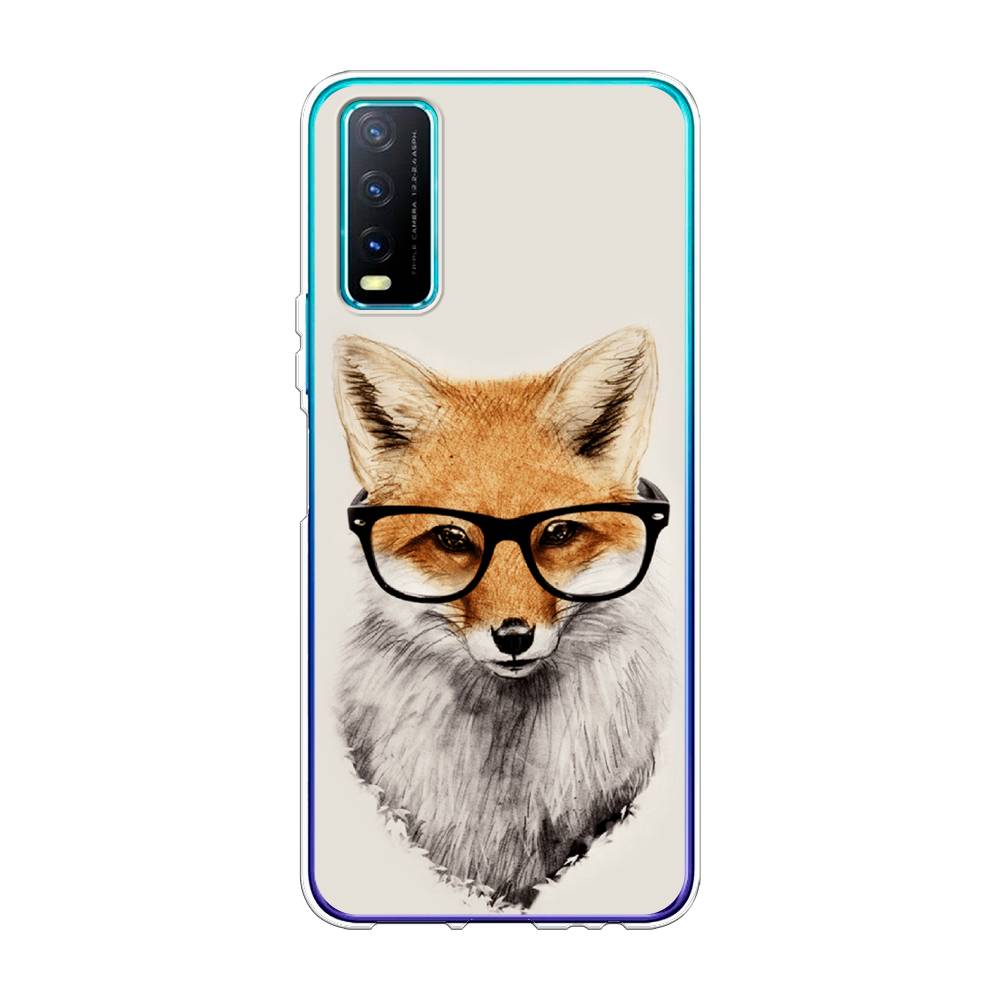 

Чехол Awog на Vivo Y20 "Лиса в очках", Разноцветный, 263650-10