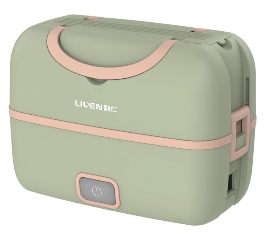 фото Ланч-бокс liven portable cooking electric lunch box (fh-18) зеленый