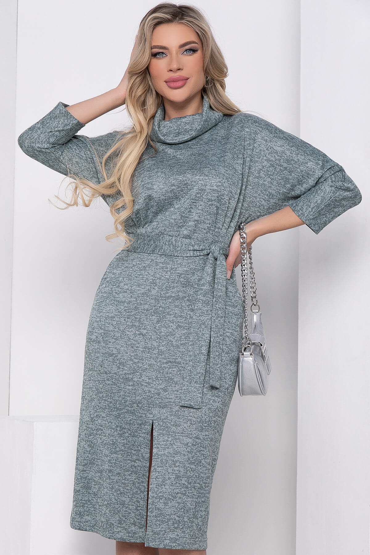 

Платье женское LT Collection Стильная Леди зеленое 54 RU, Зеленый, Стильная Леди