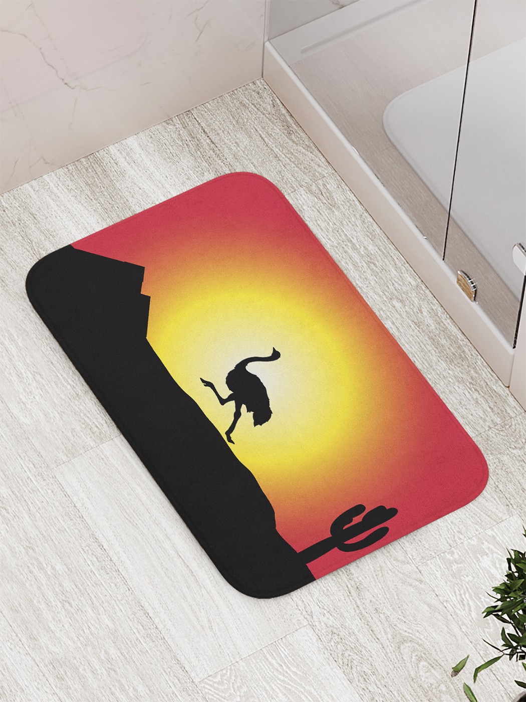 

Коврик противоскользящий для ванной, сауны, бассейна, 77х52 см bath_75639 JoyArty